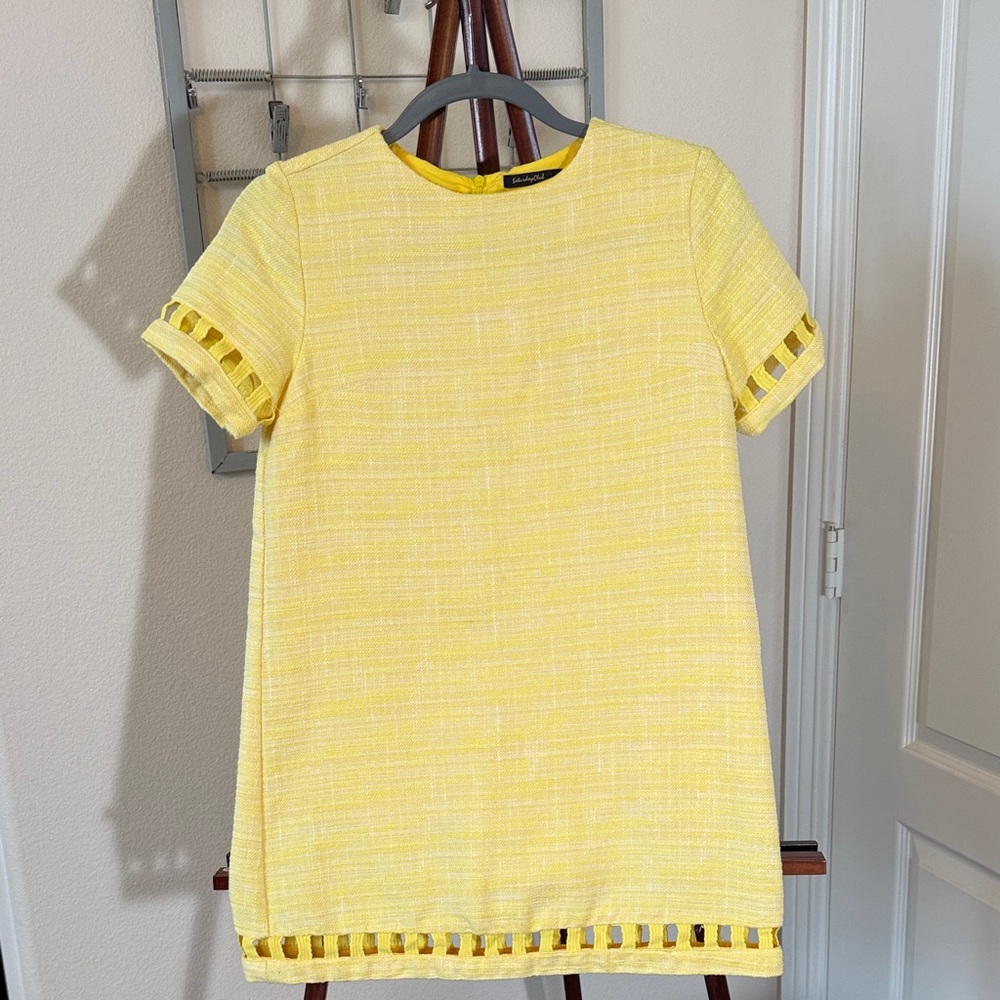 Chic Yellow Mini Dress